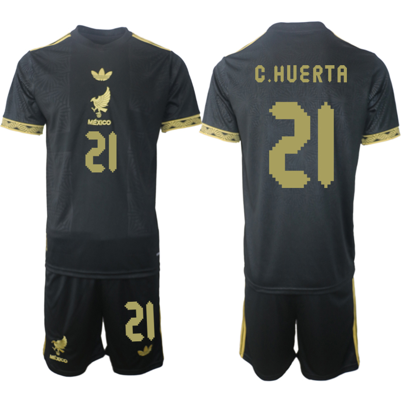 Men 2025-2026 National Team Season Mexico Black #21 Soccer Jersey->mexico jersey->Soccer Country Jersey